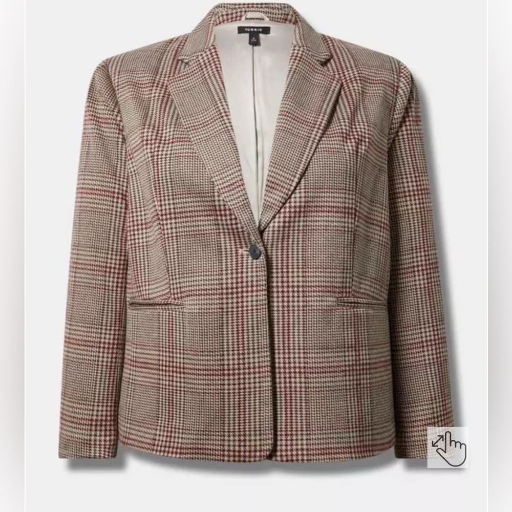Torrid Jacquard Double Knit Blazer